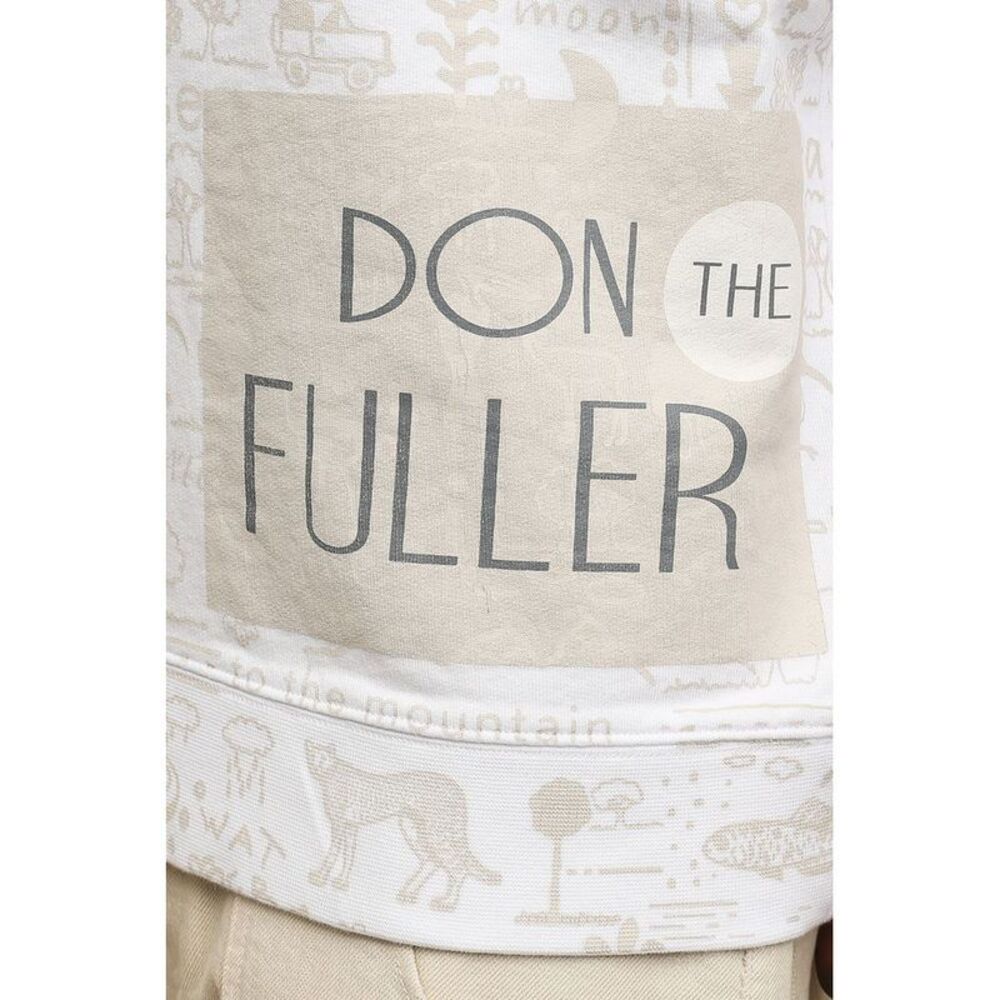 Don The Fuller White Cotton Men's Sweatshirt - Picture 2 of 2